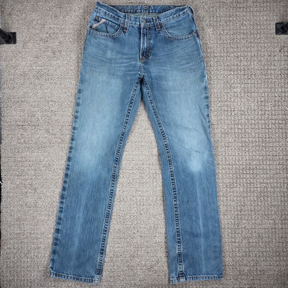 Ariat Mens M2 Relaxed Fit Bootcut Jeans Blue Denim 32x36